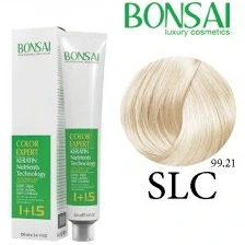 رنگ مو سری سوپرلایت حجم 100میل بن سای SLC/99.21-خاکستری یخی